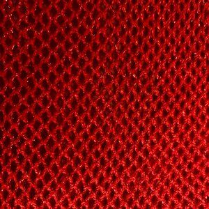 Circular christmas scarf, machine made mesh pattern.